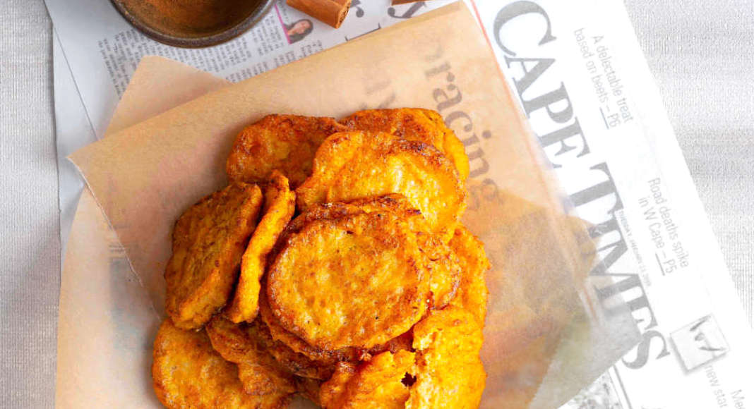 Frittelle salate di zucca e cannella