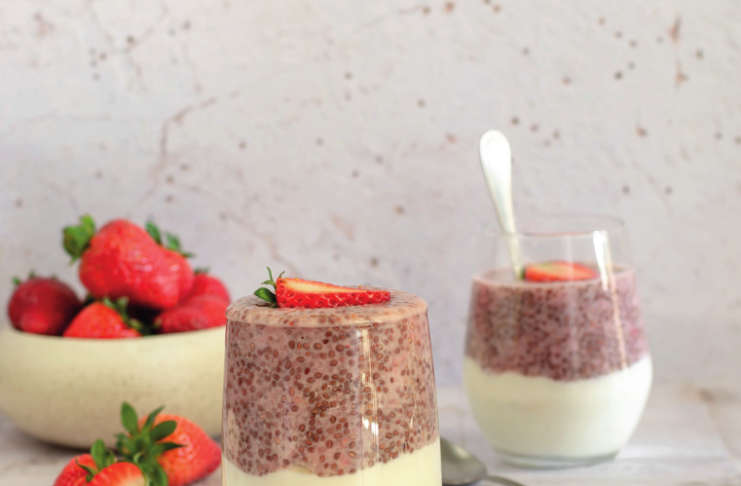 Chia pudding alle fragole