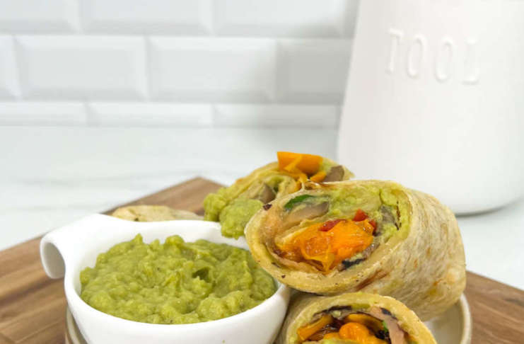 Wrap di verdure e avocado