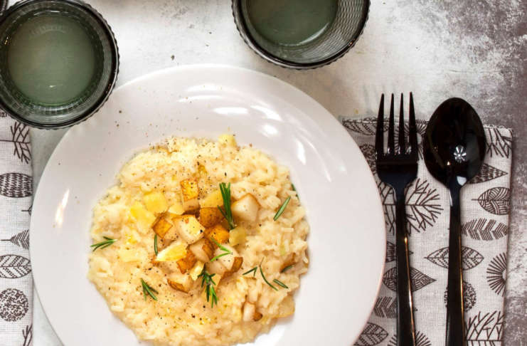 Risotto cacio e pere